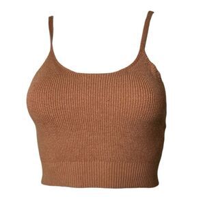 Sky & Sparrow Women's Brown Knit Tank Top Size XS